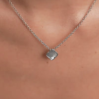 Pearl Clover Necklace (Silver)