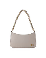 Taupe Chain Strap Shoulder Bag