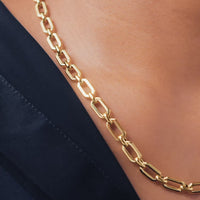 Statement Link Necklace (Gold)