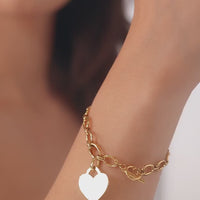 Oval Link Chain Bracelet (Gold)