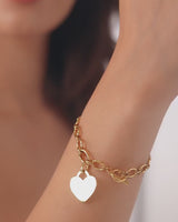 Oval Link Chain Bracelet (Gold)