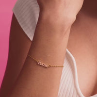 Pink Barbie Bracelet (Gold)