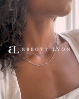 Colorful Sphere Chain Necklace (Silver)