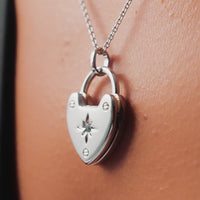 Photo Love Locket Necklace (Silver)