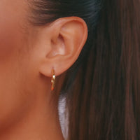 Molten Hoop Earrings (Gold)