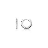 Moon and Back Moon Huggie Earring Bundle (Silver)