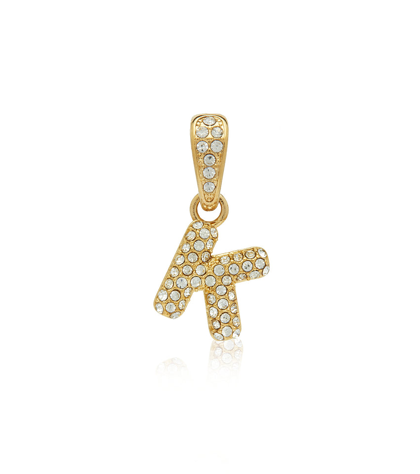 Bubble Initial Pendant (Gold)