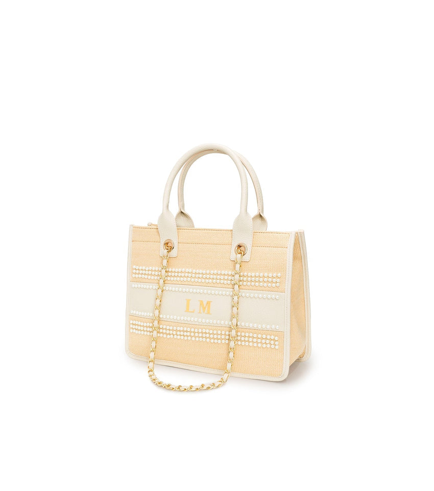 Mini Raffia Pearl Resort Bag