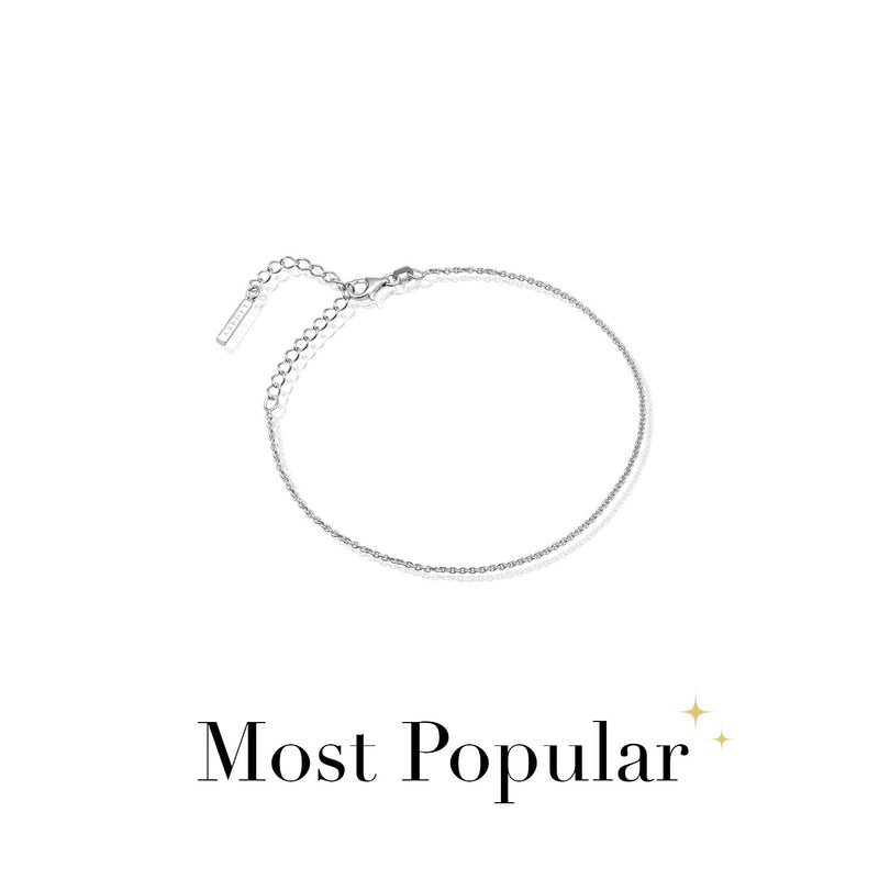 Stories Fine Chain Bracelet (Silver)