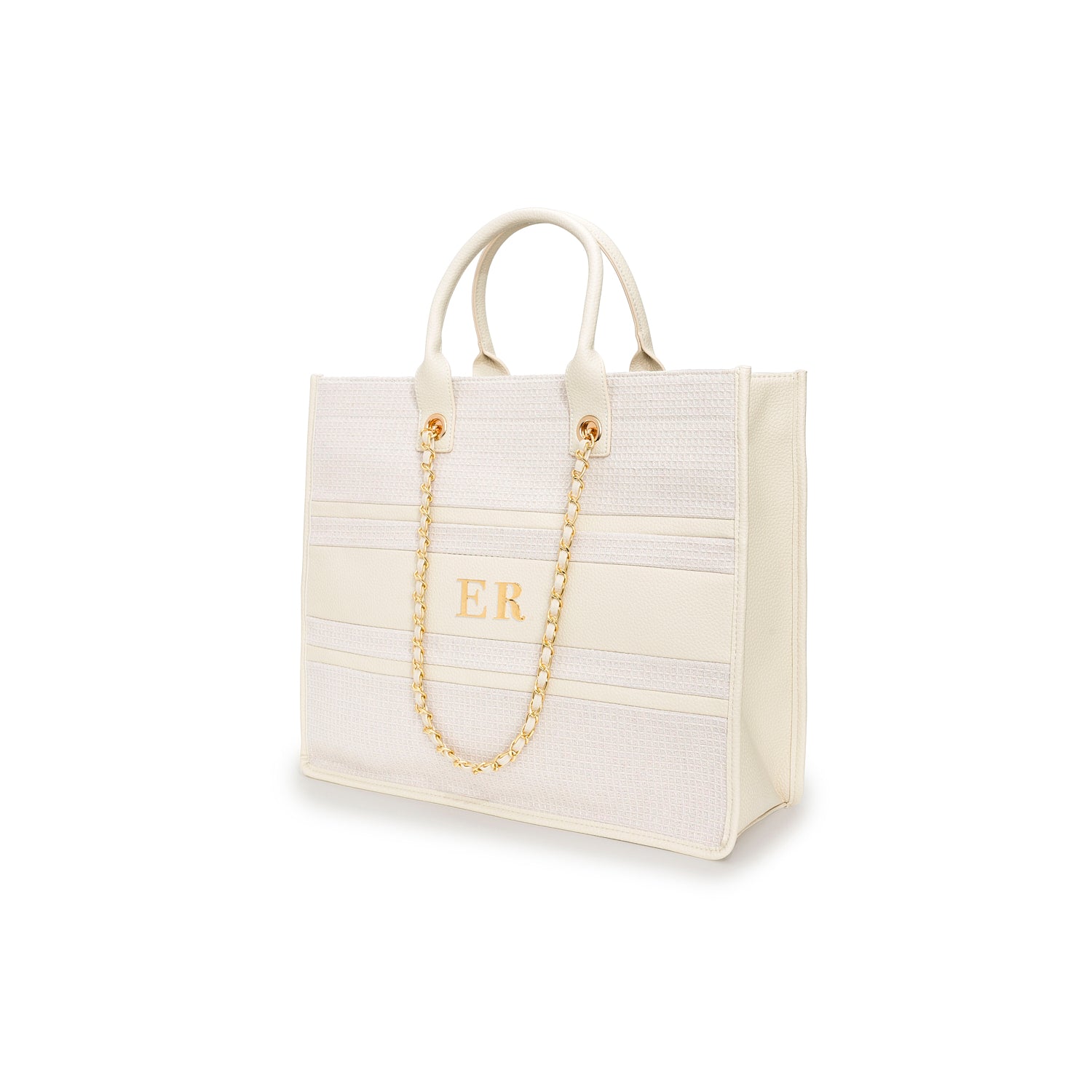 Mini Pearl Canvas Resort Bag Tote Handbag Beach Bag