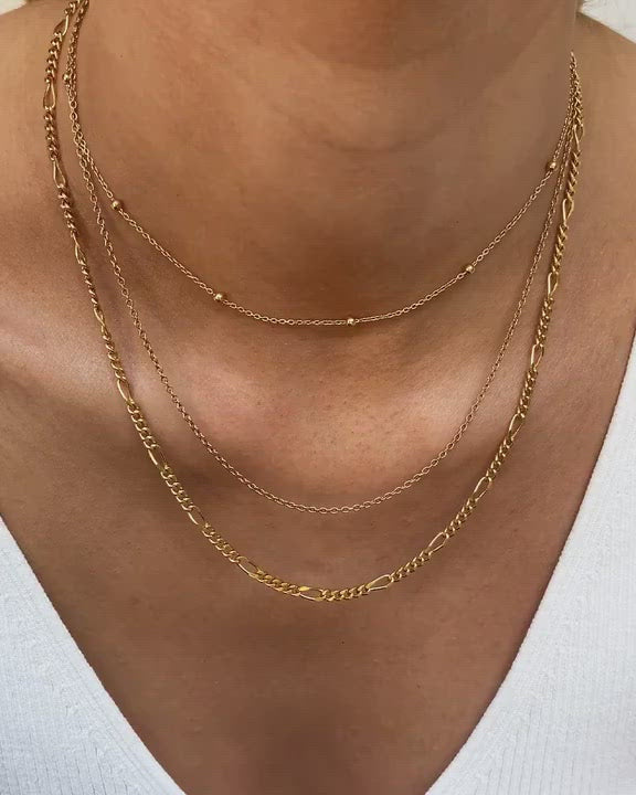 【Abbott Lyon】Maya Pendant Curb Chain Layered Set ☆(2色) Abbott Lyon】Maya Pendant Curb Chain Layered Set ☆(2色)