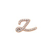 Charm Builder - Pave Initial Charm (Rose Gold)
