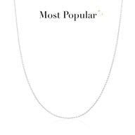 Stories Fine Chain Necklace (Silver)