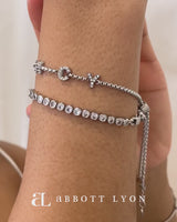 Crystal Custom Name Bracelet (Silver)