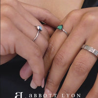 Crystal Heart Ring (Silver)