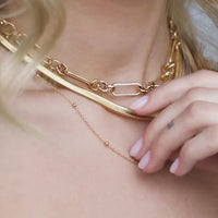 Figaro Chain Necklace (Gold)
