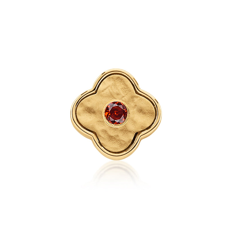 Molten Clover Charms (Gold) - Birthstones