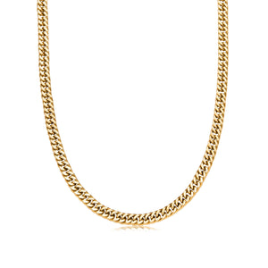 Curb Chain Necklace 16 in (Gold)