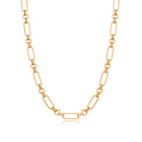 Figaro Chain Necklace (Gold)