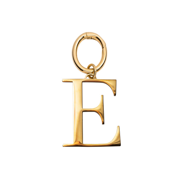 Abbott Lyon Metal Letter Key Ring - Gold