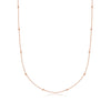 Sphere Chain Necklace 16 in (Rose Gold)
