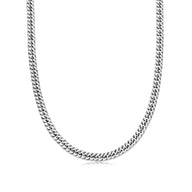 Curb Chain Necklace 16 in (Silver)