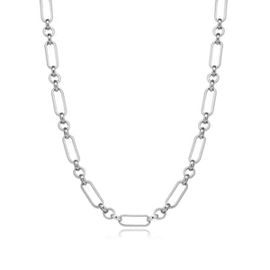 Figaro Chain Necklace (Silver)