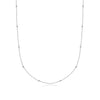 Sphere Chain Necklace 16 in (Silver)
