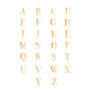 Custom Figaro Icon - Initial (Gold)