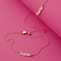 Pink Barbie Bracelet (Gold)