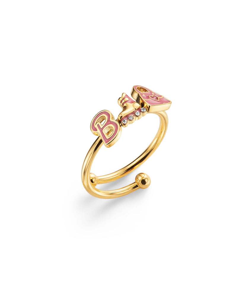 Barbie Fixed Charm Ring (Gold)