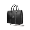 Black/Silver Icon City Tote Bag