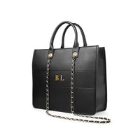 Black/Gold Icon City Tote Bag