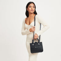 Black/Silver Mini Tote Bag