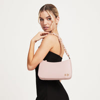 Blush Pink Chain Strap Shoulder Bag