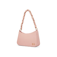 Blush Pink Chain Strap Shoulder Bag