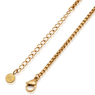 Custom Enamel Name Necklace (Gold)