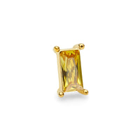 Advent Baguette Birthstone Pendant - Gold