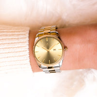 Silver Chain Champagne Belgravia 36 Watch