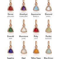 Mini Letter Sphere Chain Necklace (Rose Gold)