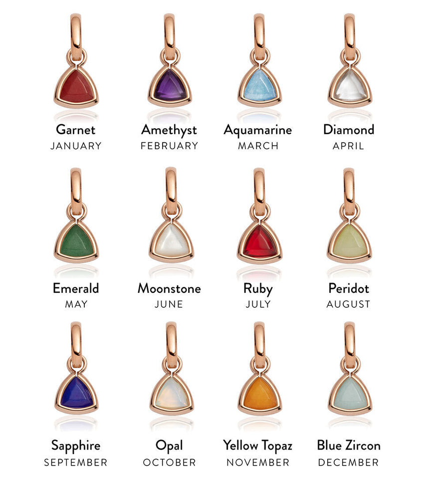 Mini Letter Sphere Chain Necklace (Rose Gold)
