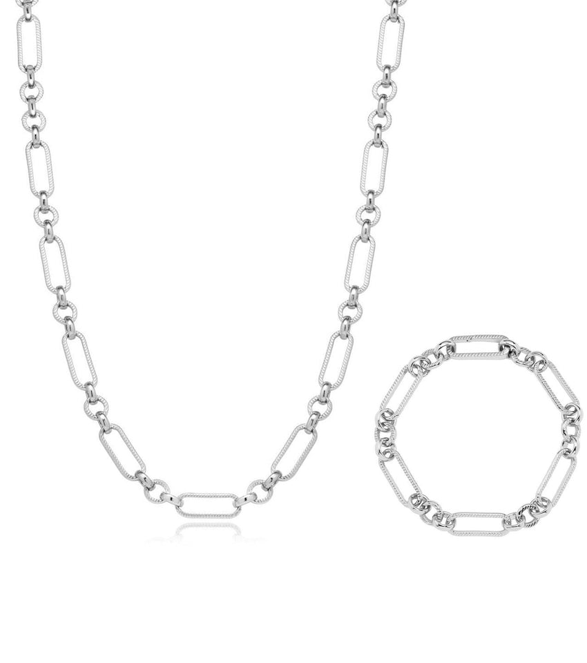 Figaro Chain Bundle (Silver)