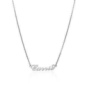 Carrie Name Necklace (Silver)