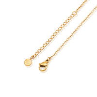 Interlinked Crystal Necklace (Gold)