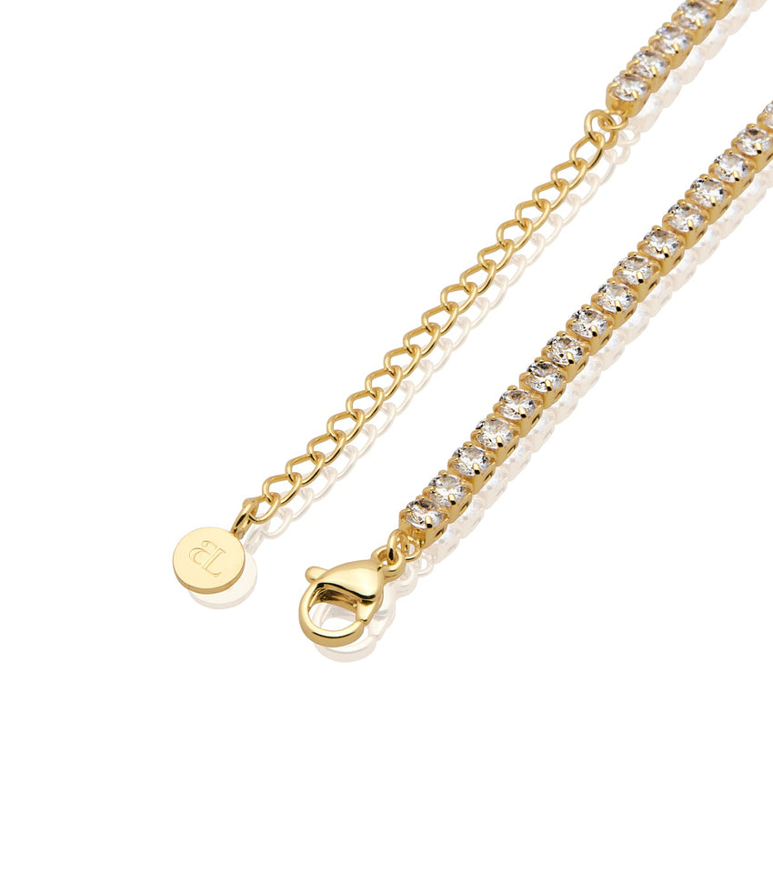 Crystal Charm Builder Necklace (Gold) Abbott Lyon US