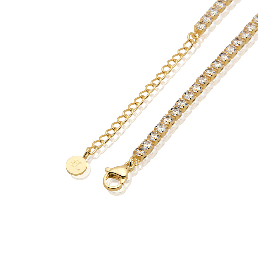 Signature Name Tennis Necklace (Gold)