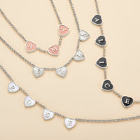 Heart Custom Name Necklace (Silver)