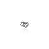 Fixed Charm - Double Heart Charm (Silver)