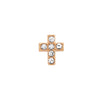 Charm Builder - Crystal Cross Charm (Rose Gold)