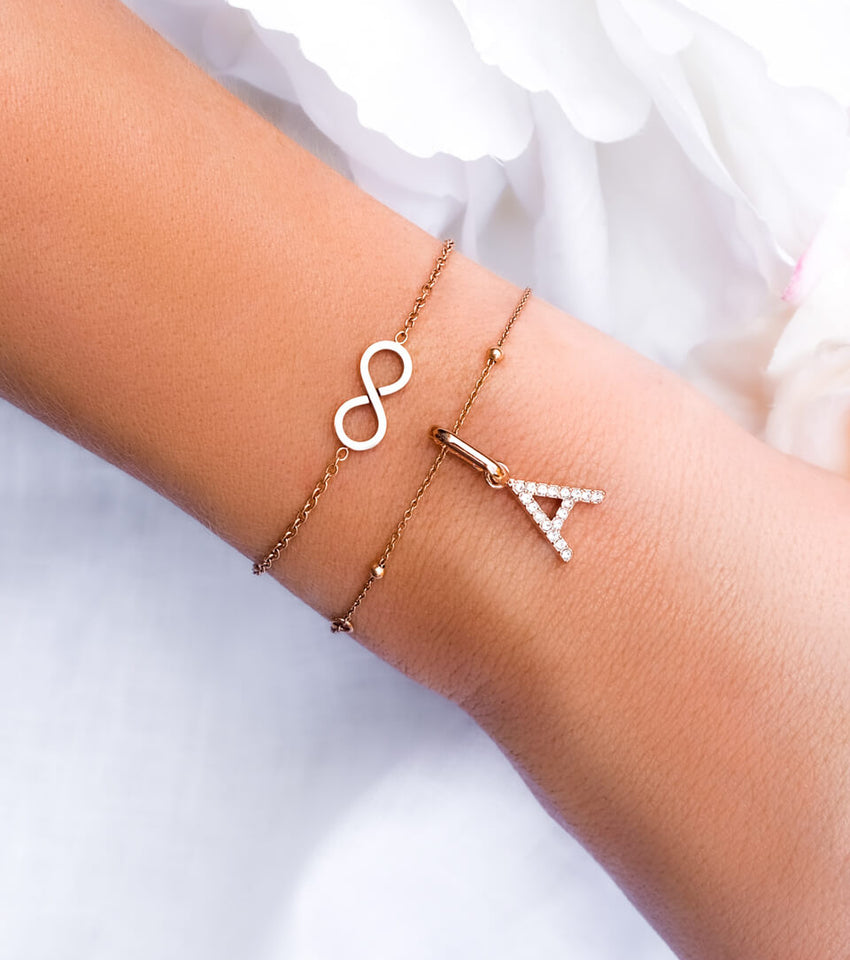Sphere Chain Bracelet (Rose Gold)
